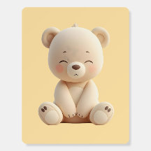 Süße Babybär-Kinderzimmer-Wandkunst