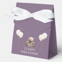 Süße Babybär mit Ballons Violette Favor Box