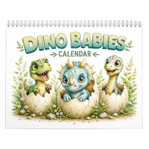 Süße Babydinos schlüpfen – Dinosaurier Kalender