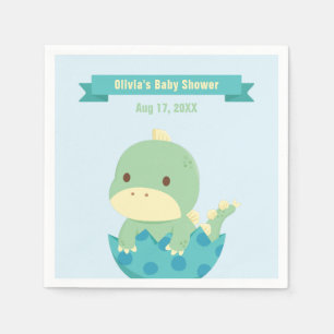 Süße Babydinosaurier-Schlüpfparty-Accessoires Serviette