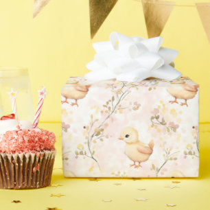 Süße Babyküken Pastell-Farmhouse-Geschenkpapier Geschenkpapier