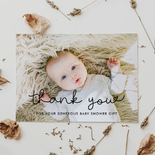 Süße Babyparty Danke Postkarte
