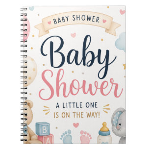 Süße Babyparty-Feier Notizblock