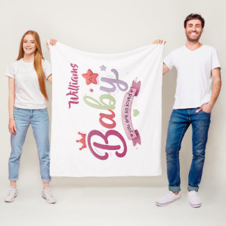 Süße Babyschrift-Typografie – Du bist so geliebt Fleecedecke