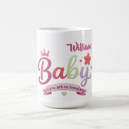 Süße Babyschrift-Typografie – Du bist so geliebt Verwandlungstasse
