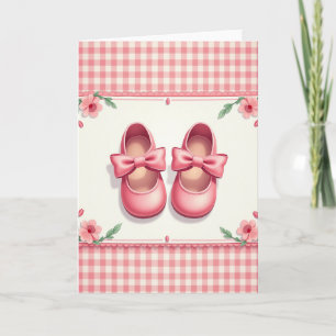 Süße Babyschuhkarte Karte