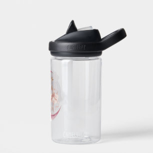Süße Ballerina auf Rosa Mond Whimsical Klare Wasse Trinkflasche