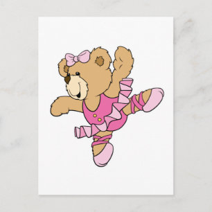 Süße Ballerina-Bär Postkarte