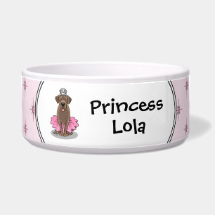 Süße Ballettprinzessin Chocolate Labrador Retrieve Napf