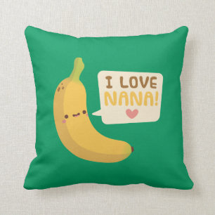 Süße Banane, ich liebe Nana, Kinderzimmer-Dekorati Kissen