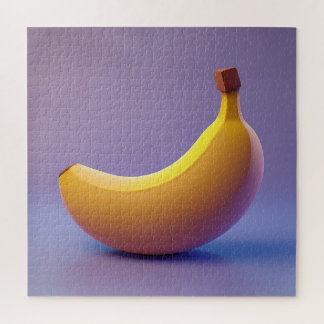 Süße Banane mit violettem Hintergrund
