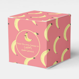 Süße Bananenbündel Mädchen Baby Shower Muster   Geschenkschachtel