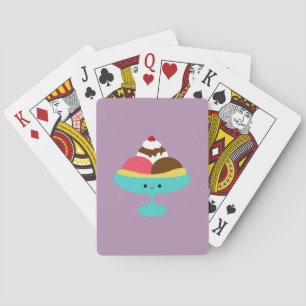 Süße Bananensplit Spielkarten