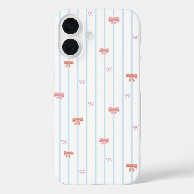 Süße Bandstreifen iPhone-Hülle iPhone 16 Hülle (Rückseite)
