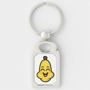 Süße Banini-Banane Kawaii-Charakter-Kunst Schlüsselanhänger