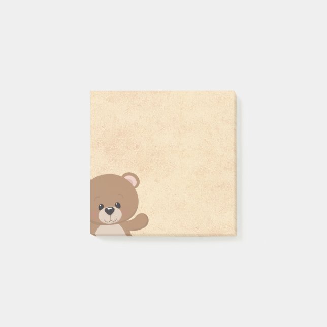 Süße Bär-Haftnotizen Post-it® Notes Post-it Klebezettel (Vorderseite)