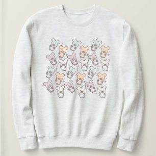 Süße Bären Süßigkeiten Snacks Konfetti   Sweatshirt