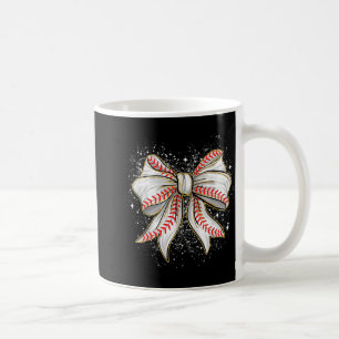 Süße Baseball-Coquette-Schleife für Frauen Mädchen Kaffeetasse