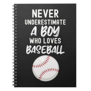Süße Baseball-Geschenke für Babyboys Kinder Fan Te Notizblock