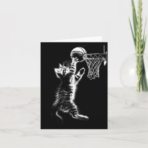 Süße Baseball-Katze Lustige Katze spielt Baseball Karte