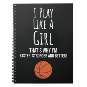 Süße Basketball-Geschenke für Mädchen Weiblich für Notizblock