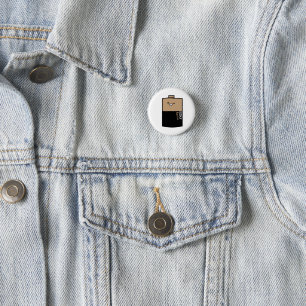 Süße Batterie bleib positiv Button