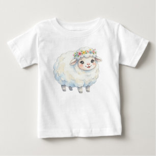 Süße Bauernhoftiere-Schafe Baby T-shirt