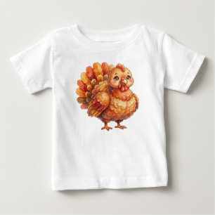 Süße Bauernhoftiere-Truthahn Baby T-shirt