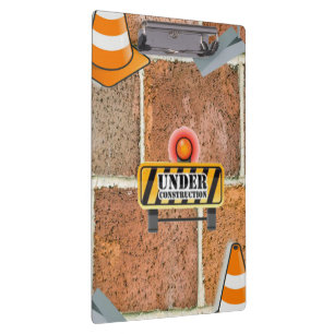 Süße Baustellen-Clipboard Klemmbrett