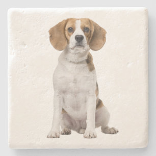 Süße Beagle-Mutter-Hundliebhaber-Welpen-Vater-Welp Steinuntersetzer