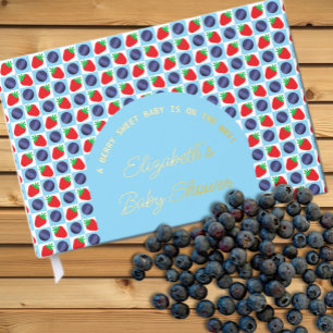 Süße Beeren Baby Shower Servietten aus Papier Gästebuch