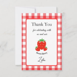 Süße Beeren-Dankeskarten für Kinder Dankeskarte