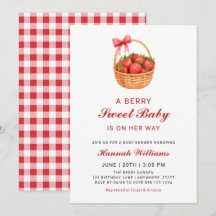 Süße Beeren Süße Erdbeerbaby-Party