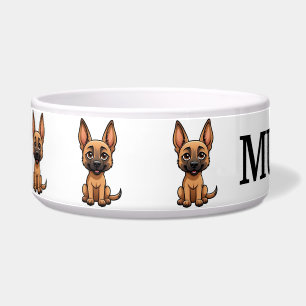Süße belgische Malinois Personalisierte Schüssel