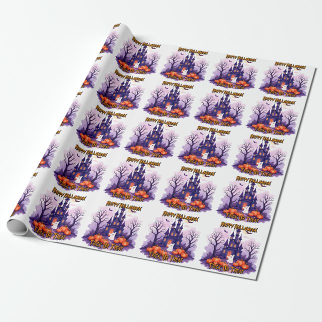 Süße beliebte Halloween-Grusel-Kollektion Geschenkpapier (Ungerollt)
