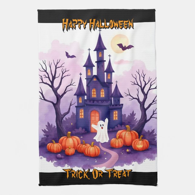 Süße beliebte Halloween-Grusel-Kollektion Geschirrtuch (Vertikal)