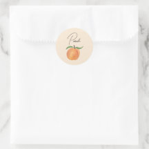 Süße bemalte Pfirsich-Frucht-Illustration