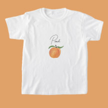 Süße bemalte Pfirsich-Frucht-Illustration