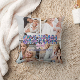 Süße benutzerdefinierte Foto-Andenken-Oma-Geschenk Kissen