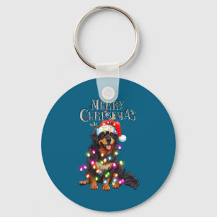 Süße Berner Sennenhund Weihnachtslichter Xmas Hund Schlüsselanhänger