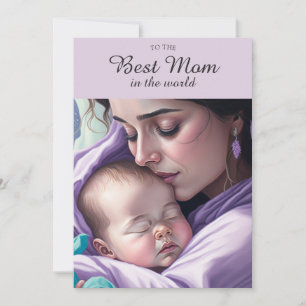 Süße beste Mutter sentimentale Mutter-und-Baby-Gru Karte