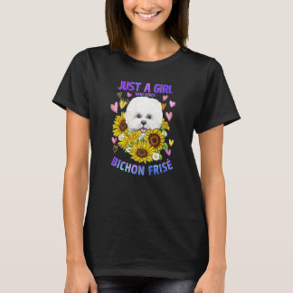 Süße Bichon Frisé Hundefreundin Mädchen Welpe Frau T-Shirt