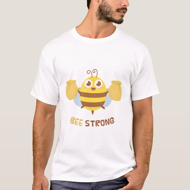 Süße Biene Starker Witz T-Shirt (Vorderseite)