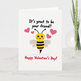 Süße Biene Valentinstag Freundschaftskarte Karte