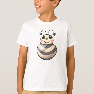 Süße Bienen-Cartoon, lächelnde Biene Zeichnung, Bi T-Shirt