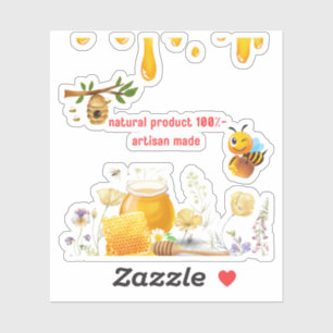 Süße Bienen-Cliparts – 40 PNG-Dateien für Bastelar Aufkleber