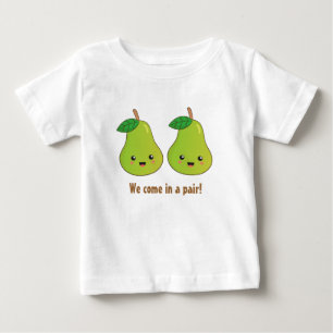 Süße Birnen, die paarweise kommen Baby T-shirt