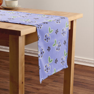 Süße Blaubeer-Muster-Tischdecke Mittelgroßer Tischläufer