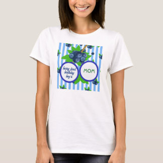 Süße Blaubeeren-Erstgeborener-Jungen-Mutter T-Shirt