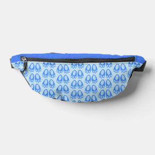 Süße blaue Baby-Jungen-Hasenfüße Ostermuster Bauchtasche
